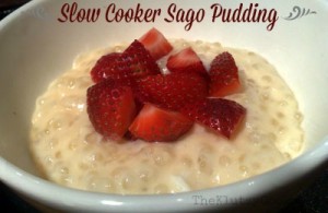 Slow Cooker Sago Pudding